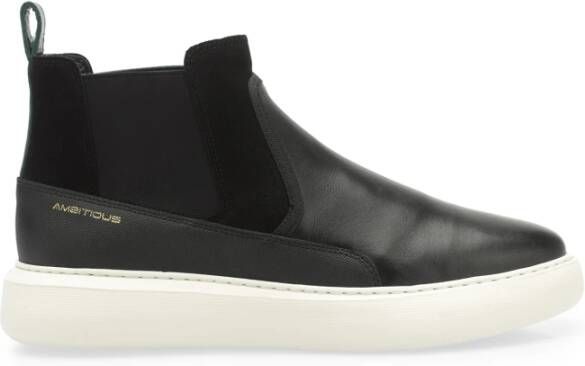 Ambitious Hoge instap sneaker voor heren in zwart suède Black Heren