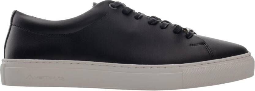 Ambitious Minimalistische Leren Sneaker Black Heren