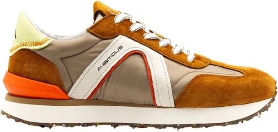 Ambitious Heren Sneaker in Camel Taupe voor Hardlopen Brown Heren