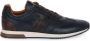 Ambitious Blauwe Leren Hardloopsneakers met Bruine Details Blauw Heren - Thumbnail 2