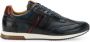 Ambitious Blauwe Leren Hardloopsneakers met Bruine Details Blauw Heren - Thumbnail 2