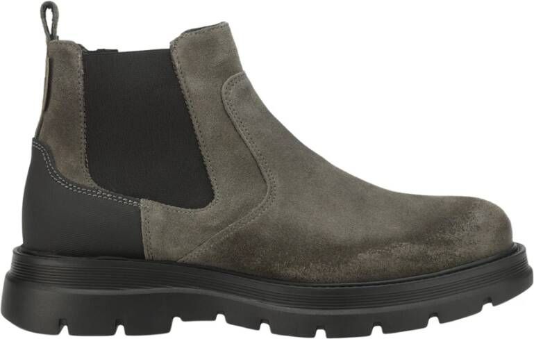 Ambitious Urban Chunky Suede Chelsea Boots Gray Heren