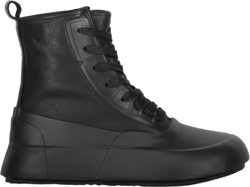 Ambush Hoge leren sneakers Black Dames