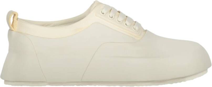 Ambush Rubber sneakers met leren inzetstukken Beige Dames