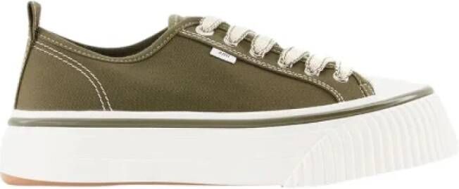 Ami Paris Cotton sneakers Green Heren