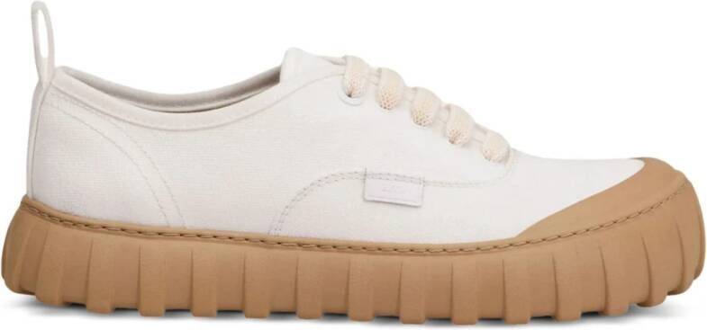 Ami Paris Witte Canvas Tempo Sneakers White Heren