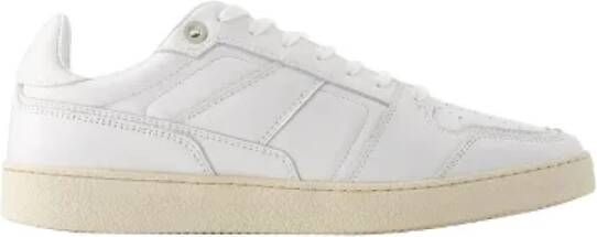 Ami Paris Witte Leren Sneakers White Dames