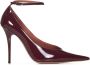 Amina Muaddi Bordeaux Lakleren Pumps Aw24 Red Dames - Thumbnail 1