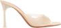 Amina Muaddi Glas Slipper Vanille Stiletto Hak Beige Dames - Thumbnail 1