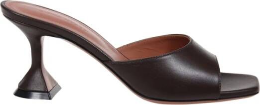 Amina Muaddi Koffie Slipper 70 Brown Dames