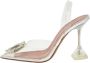 Amina Muaddi Pre-owned Fabric heels Beige Dames - Thumbnail 1