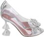 Amina Muaddi Pre-owned Fabric heels Gray Dames - Thumbnail 1