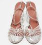 Amina Muaddi Pre-owned Fabric heels Gray Dames - Thumbnail 1