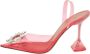 Amina Muaddi Pre-owned Fabric heels Pink Dames - Thumbnail 1