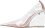 Amina Muaddi Pre-owned Fabric heels White Dames - Thumbnail 1