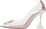 Amina Muaddi Pre-owned Fabric heels White Dames - Thumbnail 1