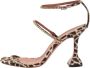 Amina Muaddi Pre-owned Fabric sandals Brown Dames - Thumbnail 1