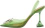 Amina Muaddi Pre-owned Fabric sandals Green Dames - Thumbnail 1