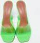 Amina Muaddi Pre-owned Fabric sandals Green Dames - Thumbnail 1