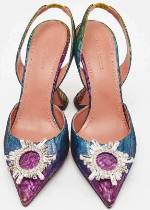 Amina Muaddi Pre-owned Fabric sandals Multicolor Dames