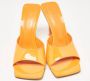 Amina Muaddi Pre-owned Fabric sandals Orange Dames - Thumbnail 1