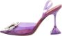 Amina Muaddi Pre-owned Fabric sandals Purple Dames - Thumbnail 1