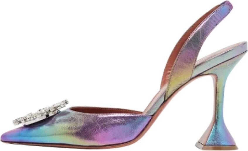 Amina Muaddi Pre-owned Leather heels Multicolor Dames