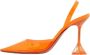 Amina Muaddi Pre-owned Leather heels Orange Dames - Thumbnail 1