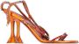 Amina Muaddi Pre-owned Leather heels Orange Dames - Thumbnail 1