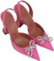 Amina Muaddi Pre-owned Leather heels Pink Dames - Thumbnail 1