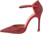 Amina Muaddi Pre-owned Satin heels Red Dames - Thumbnail 1