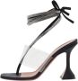 Amina Muaddi Pre-owned Satin sandals Black Dames - Thumbnail 1