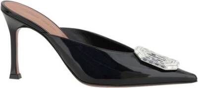 Amina Muaddi Rhinestone Stiletto Heel Pumps Black Dames