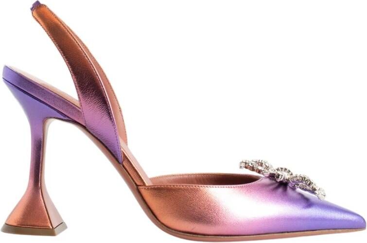 Amina Muaddi Sunset Ombre Metallic Nappa Pumps Multicolor Dames