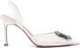 Amina Muaddi Witte Kant Slingback Stiletto's White Dames - Thumbnail 1