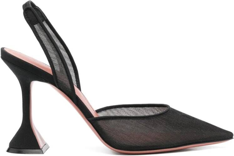 Amina Muaddi Zwarte Slingback Pumps Black Dames