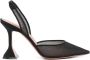 Amina Muaddi Zwarte Slingback Pumps Black Dames - Thumbnail 1