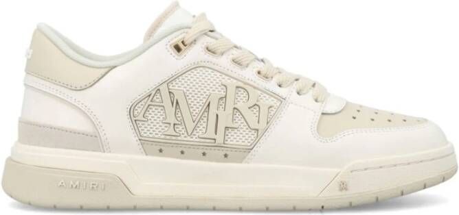 Amiri Beige Leren Mesh Sneakers Beige Heren