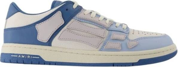 Amiri Blauw Wit Leren Lage Sneakers Multicolor Heren