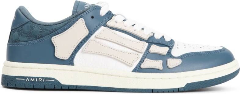 Amiri Blauwe Leren Sneakers Stijlvol Ontwerp Blue Heren