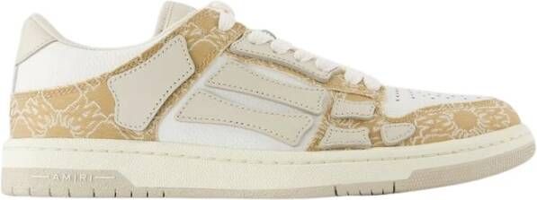 Amiri Bruin Leren Lage Sneakers Brown Heren