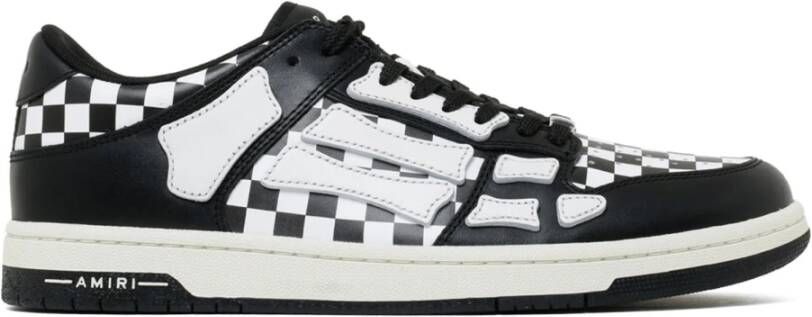 Amiri Geruite Patroon Sneakers Black Heren