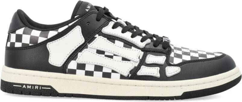 Amiri Geruite Skelet Lage Top Sneakers Black Heren