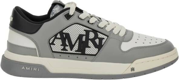 Amiri Grijze Classic Low Sneakers met Logo Gray Heren