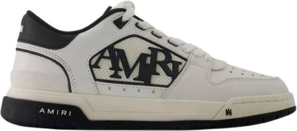 Amiri Klassieke Lage Leren Sneakers Wit Zwart Multicolor Heren
