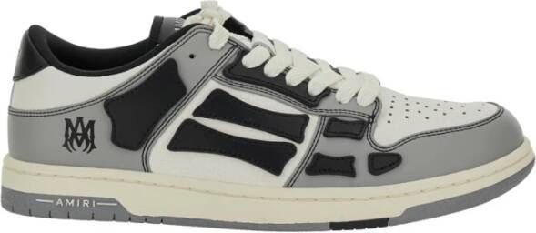 Amiri Zwarte Leren Sneakers Stijlvol Comfort Multicolor Heren