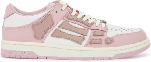 Amiri Lage Top Leren Sneakers Pink Dames