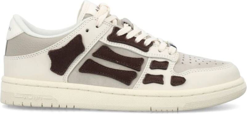 Amiri Lage Top Skelet Sneakers Beige Dames