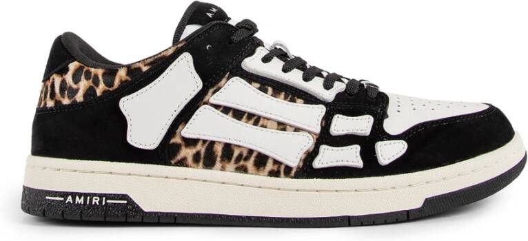 Amiri Leopard Skeleton Low Top Sneakers Multicolor Heren