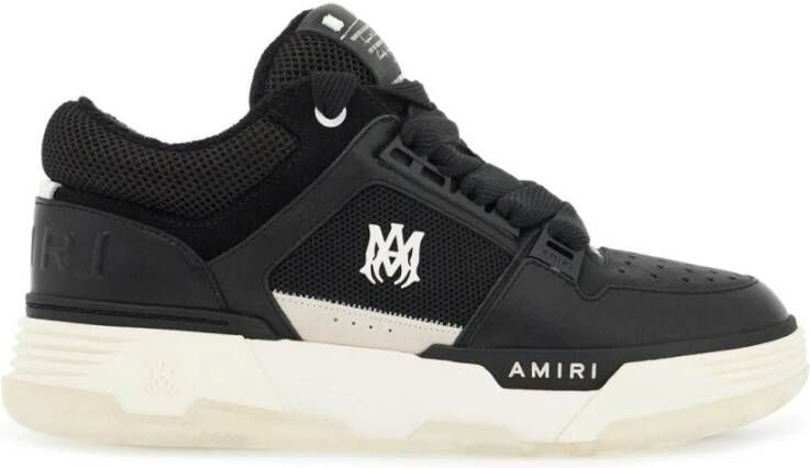 Amiri Mesh sneakers met leer en suède Black Heren